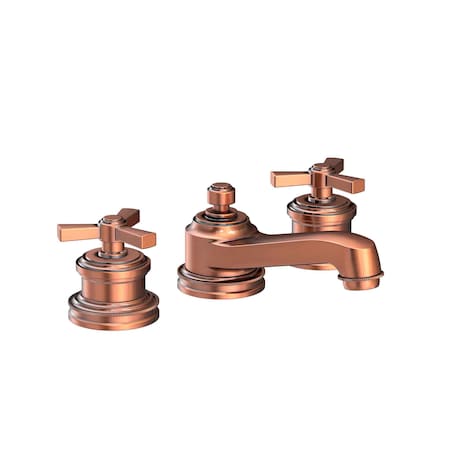 Newport Brass Widespread Lavatory Faucet in Antique Copper 1600-08A